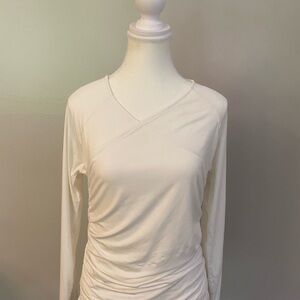 Ann Taylor Cream Long Sleeve Top